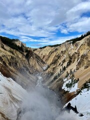 Overlook at Yellowstone National Park