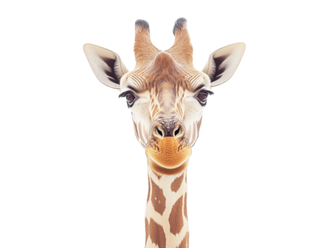 Unique giraffe in minimalist design