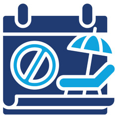 No Holidays Icon