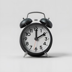 alarm clock isolated on white background.