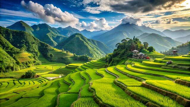 Tuguegarao City, Cagayan Valley: Scenic Rice Terraces and Mountain View