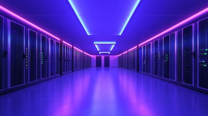 Fototapeta premium Minimalist Security Corridor with High Contrast Lighting
