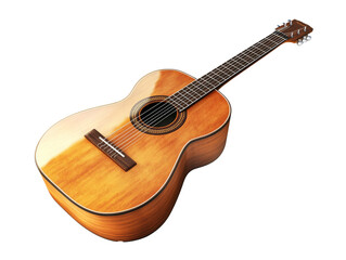 Beautiful acoustic guitar on display