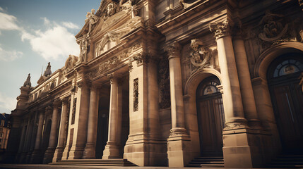 Obraz premium Classic Renaissance Era: A Walk through the Grandeur of Historical Architecture