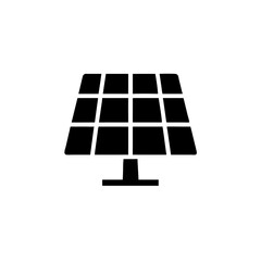 solar panel icon isolated on transparent background