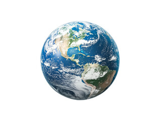 Fototapeta premium Planet Earth viewed from space with vibrant colors