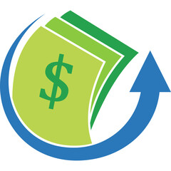 Money Icon Logo Illustration Template