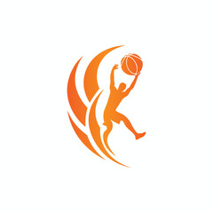 Elegant Silhouette Of A Soccer Team Logo Concept