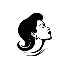 silhouette of a woman's head 1