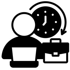 Full Time Job Icon