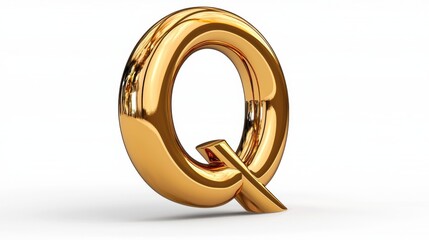 Obraz premium Golden Metallic 3D Rendered Circular Geometric Shape for Premium Branding and Luxury Signage