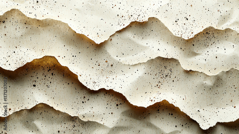 Aufkleber textured paper background with wavy patterns and speckled details, showcasing natural and eco friend