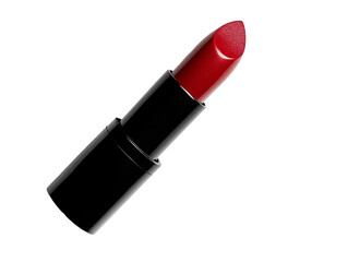 Bright red lipstick in sleek black case