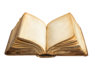 Old book with yellowed pages