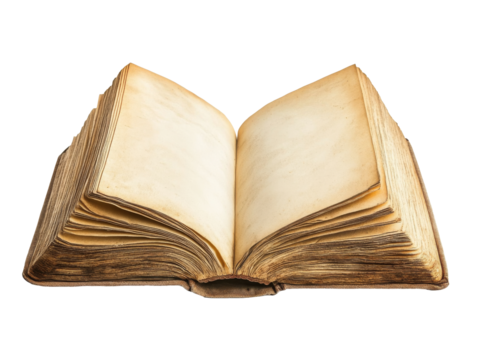 Old book with yellowed pages
