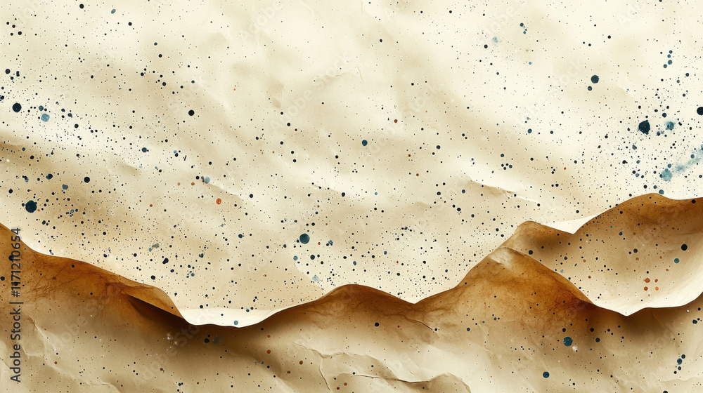 Leinwandbilder textured paper background with abstract patterns and speckles, ideal for eco friendly designs and cr