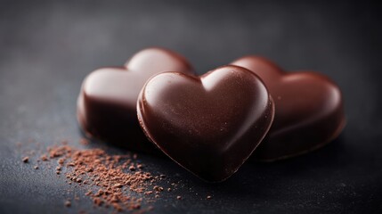 Obraz premium Chocolate gift for Valentine’s Day celebration.