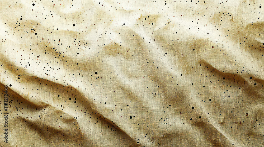 Leinwandbilder textured paper background with speckles and creases, ideal for eco friendly designs and crafts. natu