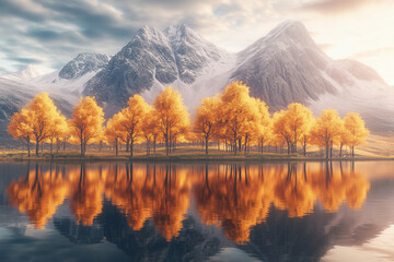 Fototapeta premium lake in the mountains