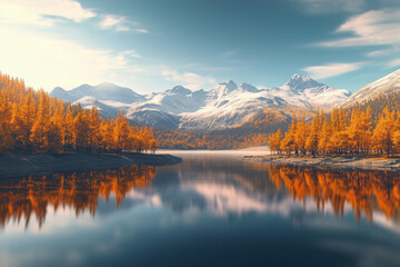 lake in the mountains