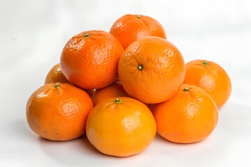 Orange group on white background 
