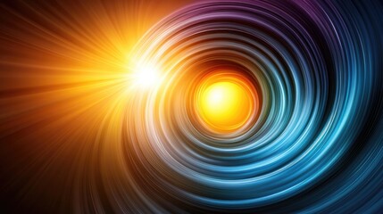 Abstract representation of light and energy in motion