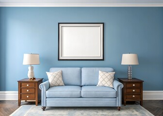 minimalist aesthetic frame mockup poster