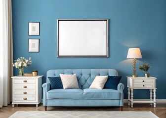 minimalist aesthetic frame mockup poster