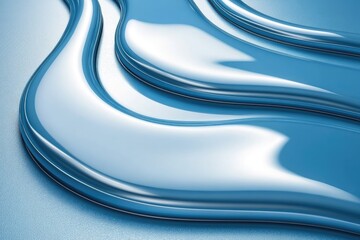 Fluid metallic waves on a reflective surface
