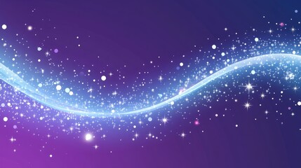 Obraz premium Magical cosmic swirl with sparkling stars and light effects