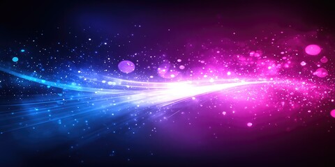 Fototapeta premium Abstract cosmic light wave with vibrant colors