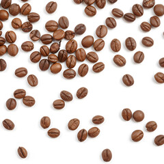 Obraz premium coffee beans on white background