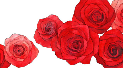 A vibrant arrangement of red roses showcasing their intricate petals and beauty.