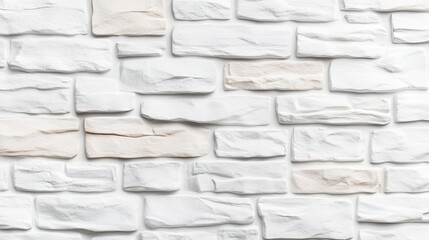 Fototapeta premium Displaying a smooth white brick wall texture suitable for various design projects and creative backdrops