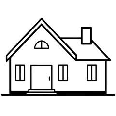 home silhouette vector illustrator 