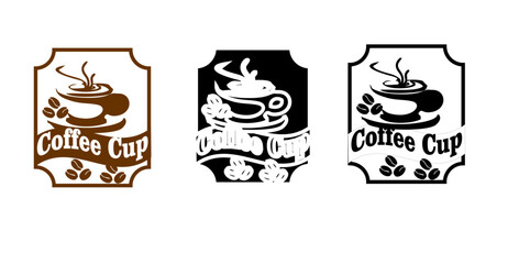 Coffee Cup with three colour.eps