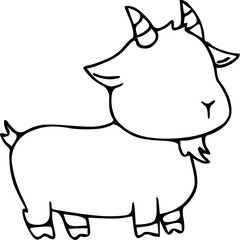 cute farm animal doodle