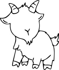 cute farm animal doodle