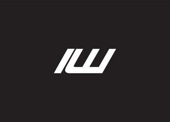 IW letter logo and initial logo design