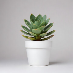 A potted succulent plant in a minimalist pot, displayed on a clean white background.