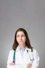 Portrait of a sad doctor