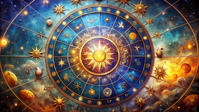 Zodiac Signs Horoscope Astrology Reading Chart Prediction Stars Mystic Fortune Teller