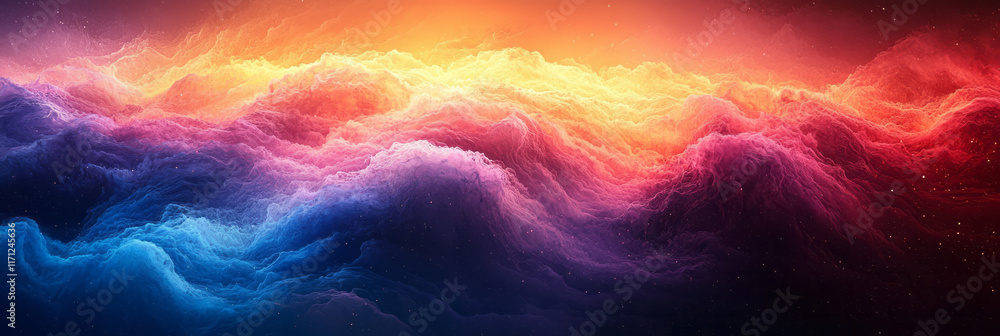 Leinwandbilder pastel gradient background with softly blended colors transitioning from peach to lavender,