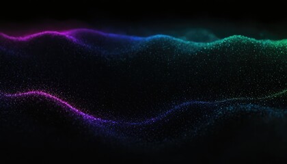 3D render of a network communications background with rainbow coloured digital particles
7