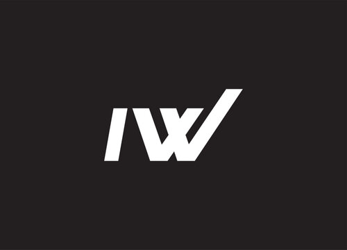 IW letter logo and initial logo design