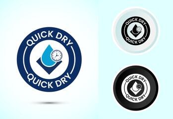 Quick dry icon design illustration. Fast dry cleaning service sign