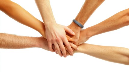 Hands Connected in Unity Symbolizing Support and Collaboration