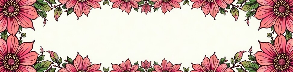 Obraz premium Intricate floral mandala frame, perfect for wedding invitations , flower, meditation