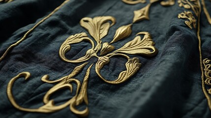  A professional t-shirt logo with a luxury feel, using gold accents and a serif font.