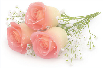 bouquet of pink roses